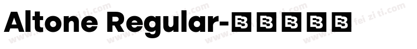 Altone Regular字体转换